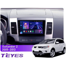 Штатна магнітола Teyes CC3 4+64 Gb Mitsubishi Outlander 2 CW0W 2005-2013 / Citroen C-Crosser 1 2007-2013 / Peugeot 4007 2007-2012 (A) 9″