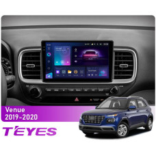 Штатная магнитола Teyes CC3 2k 4+64 Gb Hyundai Venue (1 Din) 2019-2020 9″