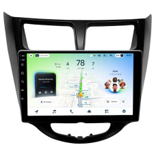 Штатна магнітола Teyes CC4L 4+64 Gb Hyundai Solaris 1 2010-2016 Black 9"