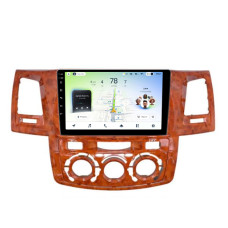 Штатна магнітола Teyes CC4L 6+64 Gb Toyota Fortuner 1 AN50 AN60 HILUX Revo Vigo 2008-2014 brown 9"