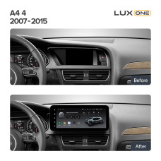 Штатна магнітола Teyes LUX ONE 6+128 Gb з коловим оглядом 360° Audi A4 4 B8 2007-2015 (A) 12.3" (L2)
