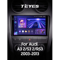 Штатна магнітола Teyes CC3 6+128 Gb Audi A3 2 8P 2003-2013 S3 2 2006-2012 RS3 1 2011-2012 9" 2k