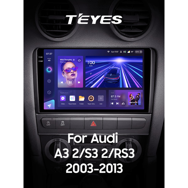 Штатна магнітола Teyes CC3 6+128 Gb з коловим оглядом 360° Audi A3 2 8P 2003-2013 S3 2 2006-2012 RS3 1 2011-2012 9