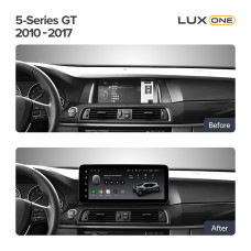 Штатна магнітола Teyes LUX ONE 6+128 Gb BMW 5-Series Gran Turismo F07 (CIC) 2010-2013 12.3" (L2)