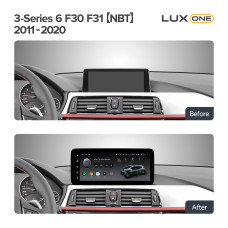 Штатна магнітола Teyes LUX ONE 6+128 Gb з коловим оглядом 360° BMW 3-Series 6 F30 F31 (NBT) 2011-2020 12.3" (L2)