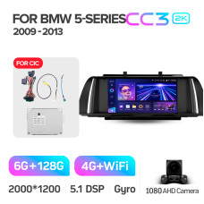 Штатная магнитола Teyes CC3 2k 6+128 Gb BMW 5 Series F10 F11 CIC 2009-2013 9″