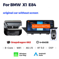 Штатна магнітола AMS BMW X1 E84(2009-2015) Without orginalscreen/Supply with iDrive 4+64Gb 10.25"