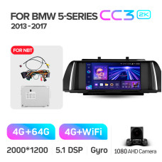 Штатна магнітола Teyes CC3 4+64 Gb BMW 5 Series F10 F11 NBT 2013-2017 9" 2k (L3)