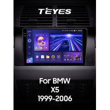 Штатная магнитола Teyes CC3 2k 6+128 Gb 360° BMW X5 E39 E53 1999-2006 9″