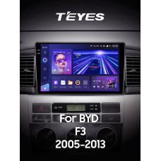 Штатная магнитола Teyes CC3 2k 4+32 Gb BYD F3 1 2005-2013 9″