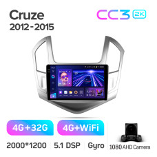 Штатна магнітола Teyes CC3 4+32 Gb Chevrolet Cruze J300 J308 2012-2015 9" 2k (L1)
