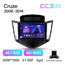 Штатная магнитола Teyes CC3 2k 4+32 Gb Chevrolet Cruze J300 2008-2014 9″