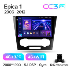 Штатная магнитола Teyes CC3 2k 4+32 Gb Chevrolet Epica 1 2006-2012 9″