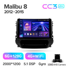 Штатна магнітола Teyes CC3 6+128 Gb Chevrolet Malibu 8 2012-2015 9" 2k