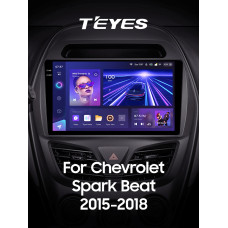 Штатная магнитола Teyes CC3 2k 6+128 Gb 360° Chevrolet Spark Beat 2015-2018 (F2) 9″