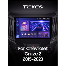 Штатная магнитола Teyes CC3 2k 6+128 Gb 360° Chevrolet Cruze 2 2015-2023 9″