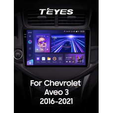 Штатная магнитола Teyes CC3 2k 6+128 Gb Chevrolet Aveo 3 2016-2023 9″