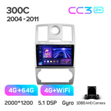Штатна магнітола Teyes CC3 4+64 Gb Chrysler 300C 1 2004-2011 9" 2k (L1)