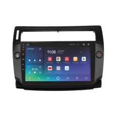 Штатна магнітола SIGMA PRO 9432 ANDROID 10 4+32 Gb 4G DSP Citroen C4 LA LC C-Triomphe C-Quatre 2004-2014 Black 9"