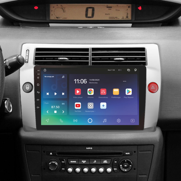 Штатна магнітола SIGMA PRO 9432 ANDROID 10 4+32 Gb 4G DSP Citroen C4 LA LC C-Triomphe C-Quatre 2004-2014 9