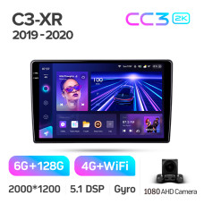 Штатная магнитола Teyes CC3 2k 6+128 Gb Citroen C3-XR 2019-2020 (F1) 10″