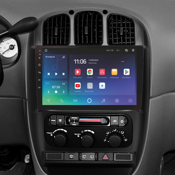 Штатна магнітола SIGMA PRO 10464 ANDROID 10 4+64 Gb 4G DSP Dodge Caravan 4 For Chrysler Voyager RG RS For Town and Country RS 2000-2007 (B) 10