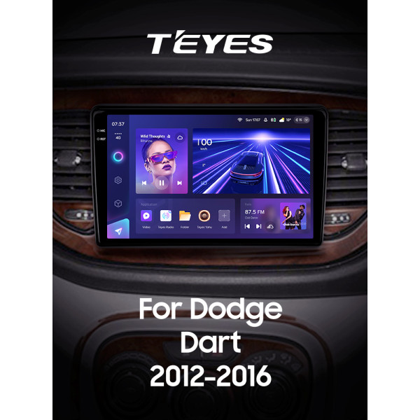 Штатна магнітола Teyes CC3 6+128 Gb Dodge Dart 2012 - 2016 9