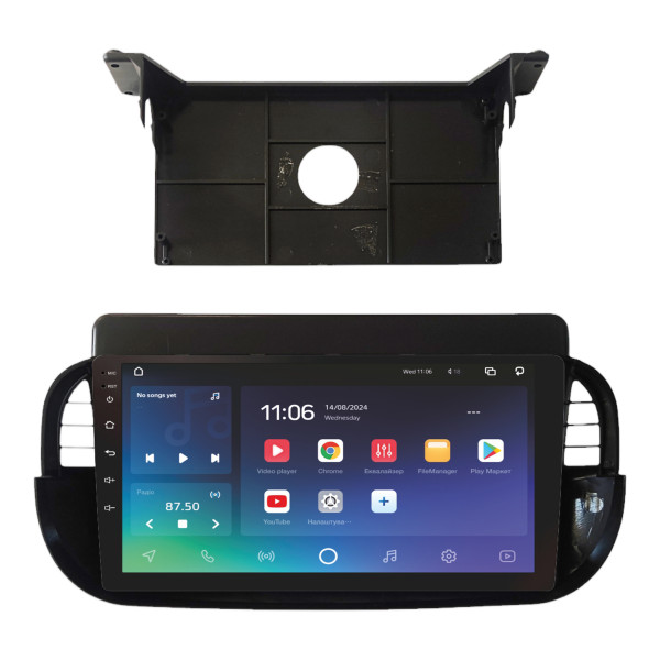 Штатна магнітола SIGMA X9432 ANDROID 10 4+32 Gb 4G DSP Fiat 500 2007-2015 Black 9