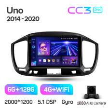Штатна магнітола Teyes CC3 6+128 Gb Fiat Uno 2014-2020 9" 2k (L1)