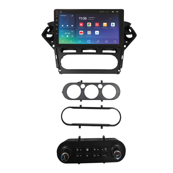 Штатна магнітола SIGMA PRO 10464 ANDROID 10 4+64 Gb 4G DSP Ford Mondeo 4 2010-2014 Full Set AT AC Black with buttons 10