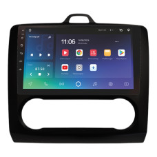 Штатна магнітола SIGMA PRO 9464 ANDROID 10 4+64 Gb 4G DSP Ford Focus 2 2004-2014 AT AC Black 9"