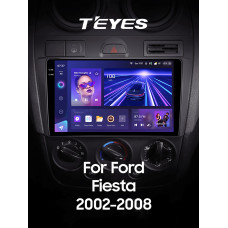 Штатна магнітола Teyes CC3 4+32 Gb Ford Fiesta Mk VI 5 Mk5 2002 - 2008 9" 2k