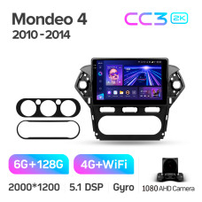 Штатная магнитола Teyes CC3 2k 6+128 Gb Ford Mondeo 4 2011-2014 10″