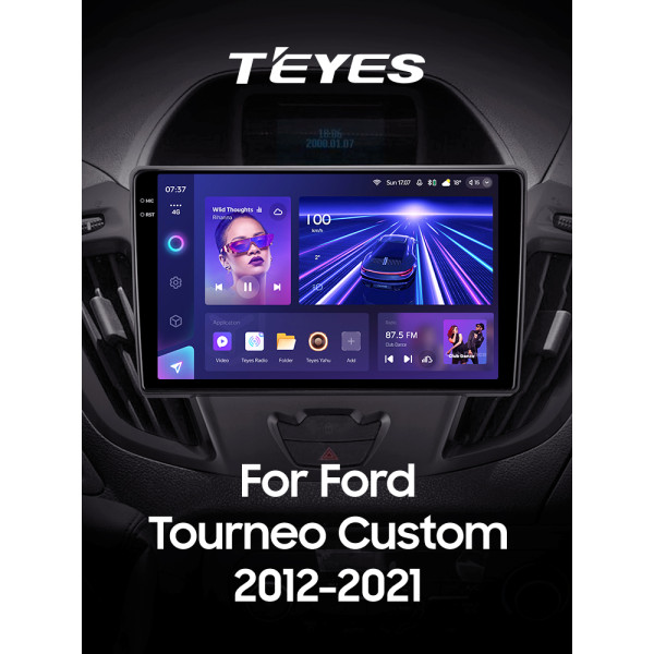 Штатна магнітола Teyes CC3 6+128 Gb з коловим оглядом 360° Ford Tourneo Custom 1 I Transit (F1) 2012-2021 9