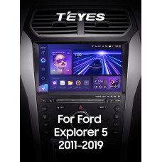 Штатная магнитола Teyes CC3 2k 4+64 Gb Ford Explorer 5 2011-2019 (A) 10″