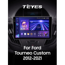 Штатная магнитола Teyes CC3 2k 4+32 Gb Ford Tourneo Custom 1, Transit 2012-2021 (F1) 9″