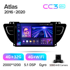 Штатна магнітола Teyes CC3 4+32 Gb Geely Atlas NL-3 2016-2020 9" 2k