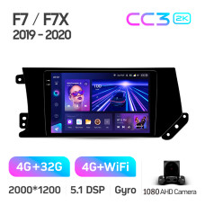 Штатная магнитола Teyes CC3 2k 4+32 Gb Great Wall Hover Haval F7 F7X 2019-2020 9″