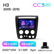 Штатна магнітола Teyes CC3 6+128 Gb Hummer H3 1 2005-2010 9" 2k (L1)