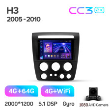 Штатна магнітола Teyes CC3 4+64 Gb Hummer H3 1 2005-2010 9" 2k (L1)