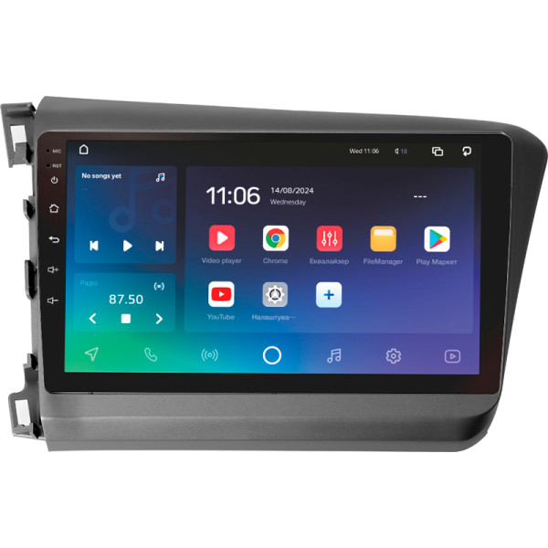 Штатна магнітола SIGMA PRO 9432 ANDROID 10 4+32 Gb 4G DSP Honda Civic 9 FB FK FD 2011-2015 9
