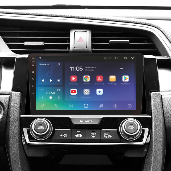Штатна магнітола SIGMA PRO 9432 ANDROID 10 4+32 Gb 4G DSP Honda Civic 10 FC FK 2015-2020 9