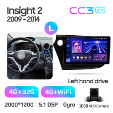 Штатна магнітола Teyes CC3 4+32 Gb Honda Insight 2 LHD 2009-2014 9" 2k