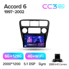 Штатна магнітола Teyes CC3 6+128 Gb Honda Accord 6 1997-2002 9" 2k