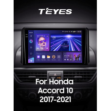 Штатна магнітола Teyes CC3 6+128 Gb з коловим оглядом 360° Honda Accord 10 CV X 2017 - 2021 (A) 9" 2k