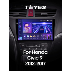 Штатна магнітола Teyes CC3 6+128 Gb Honda Civic 9 FK FB 2012-2017 9" 2k