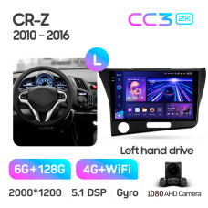 Штатная магнитола Teyes CC3 2k 6+128 Gb Honda CR-Z 1 2010-2016 9″