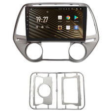Штатна магнітола SIGMA S9432 ANDROID 10 4+32 Gb 4G DSP Hyundai i20 2012+ AT AC Sliver 9"