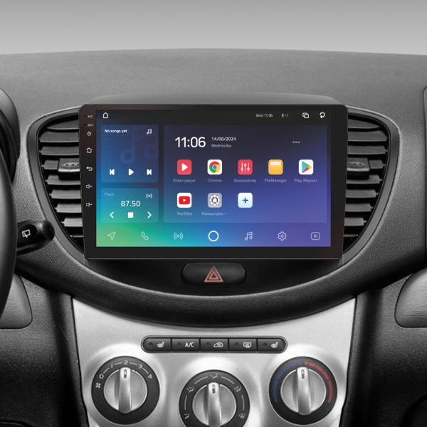 Штатна магнітола SIGMA PRO 9432 ANDROID 10 4+32 Gb 4G DSP Hyundai i10 2007-2013 9
