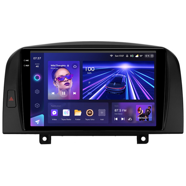 Штатная магнитола Teyes CC3 2k 6+128 Gb 360° Hyundai Sonata NF 2004-2008 9″